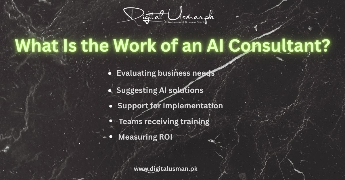 what is the work of an ai consultant